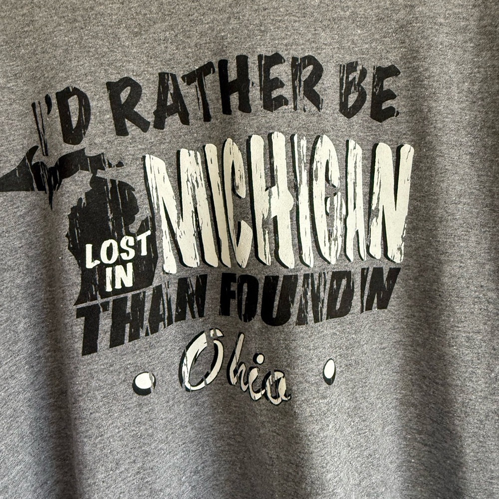 Gray Graphic Funny Men's Shirt 2XL